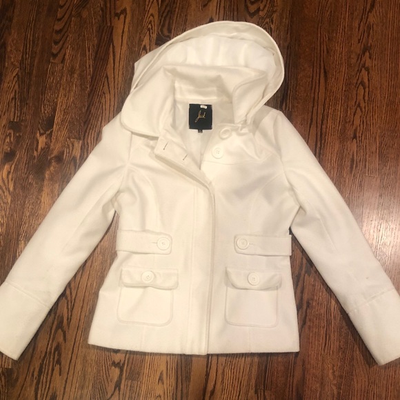 Jackets & Blazers - Pea coat. White. Size L
